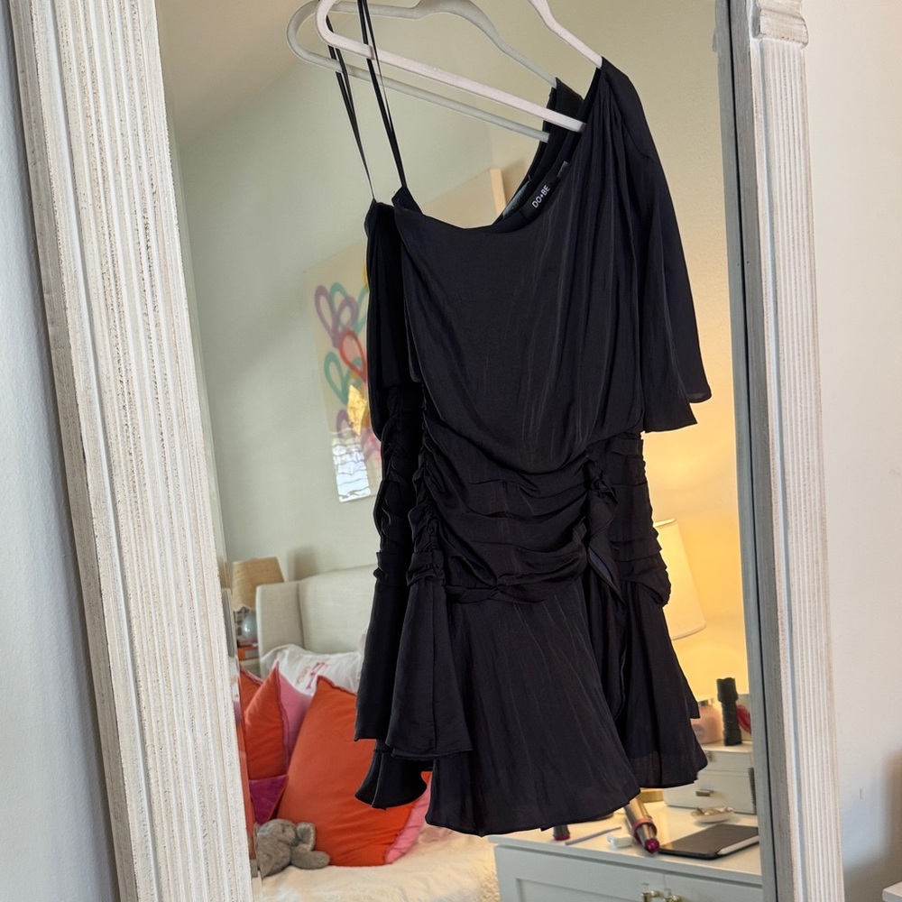 DO+BE Navy Draped Mini Dress